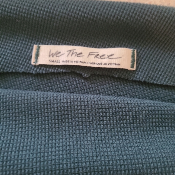 We the Free Teal Crop Top in Size Small - Picture 4 of 6